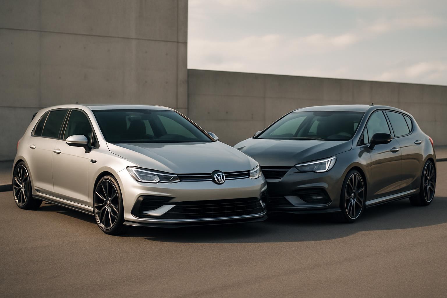 Volkswagen Golf ve Opel Astra üzerinde body kit, difüzör ve yan koruma bantları ile dış kişiselleştirme